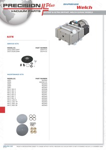 Service Kit - One Head, Welch 2032/2042/2047 Diaphragm Pumps